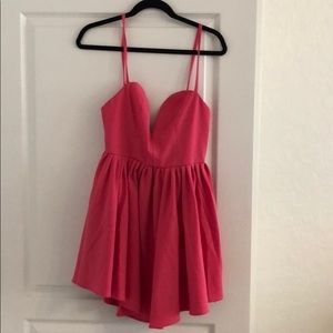Hot pink NBD dress
